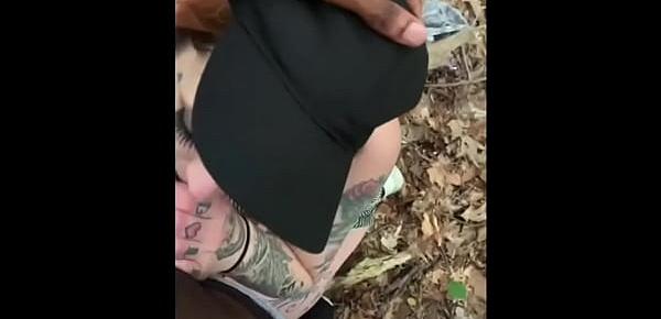  We get caught fucking in the forest oops